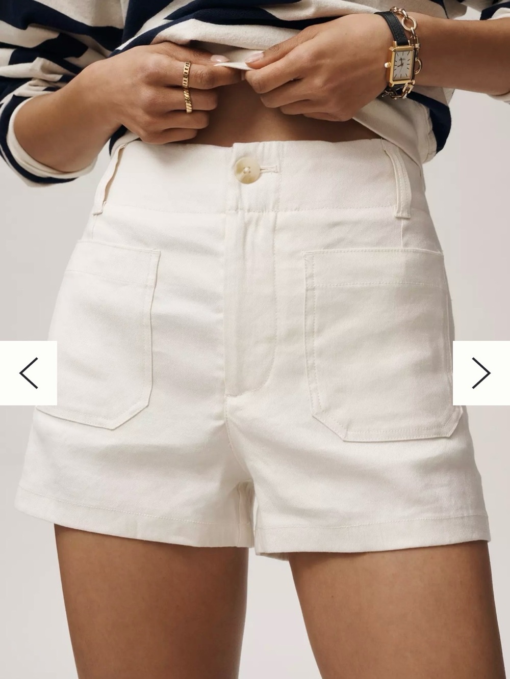 Anthropologie Maeve Colette Linen Stretch High-Rise Shorts